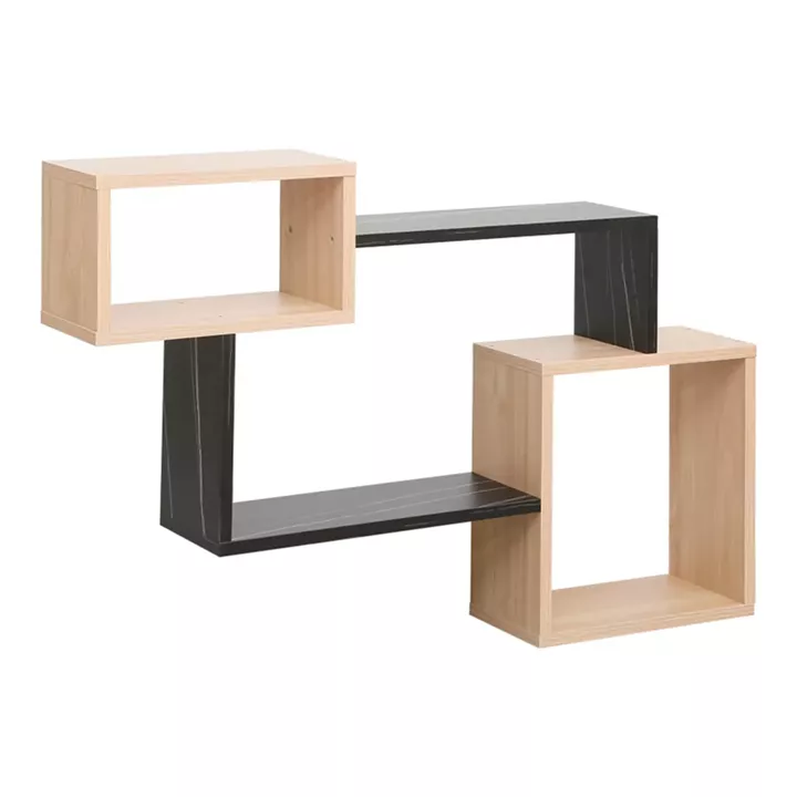 Wall shelf Beldra pakoworld in natural and marble look color 84x15x57.8cm