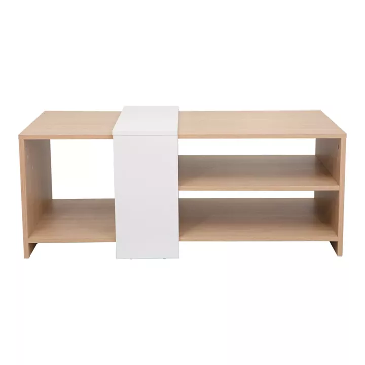Coffee table Cozeto pakoworld in natural-white color 100x53x41.5cm