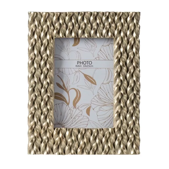 Artekko Frame Χρυσή Κορνίζα Ρητίνης για Φωτογραφία 4'Χ6' (17x21.5x1.5)cm