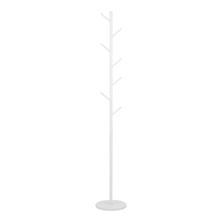 Goldity pakoworld metal clothes rack in white shade Φ30x174cm