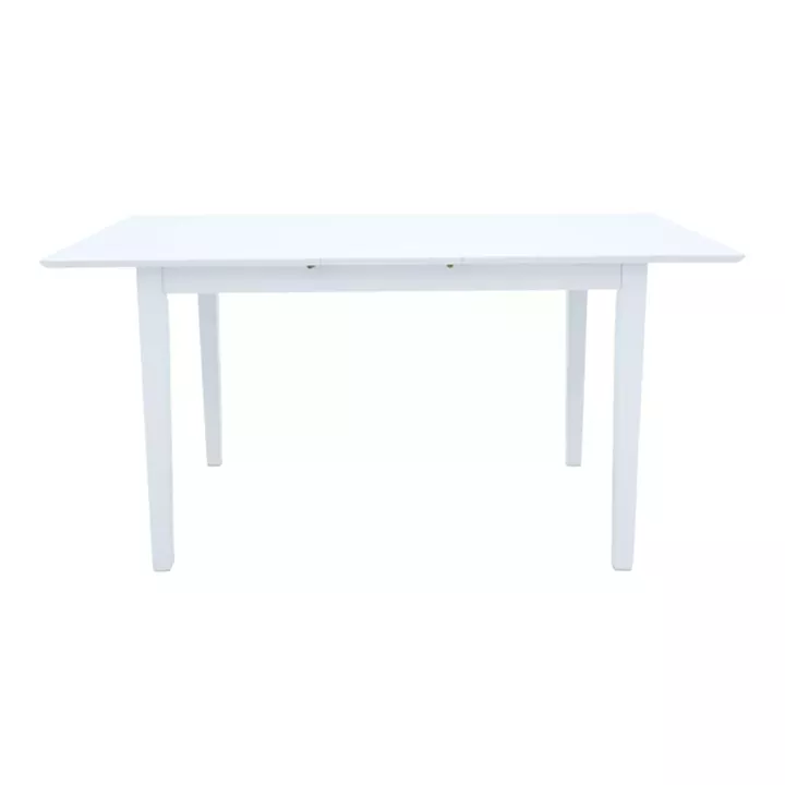 Mabor pakoworld extendable wood table in white color 120-150x80x73.8cm