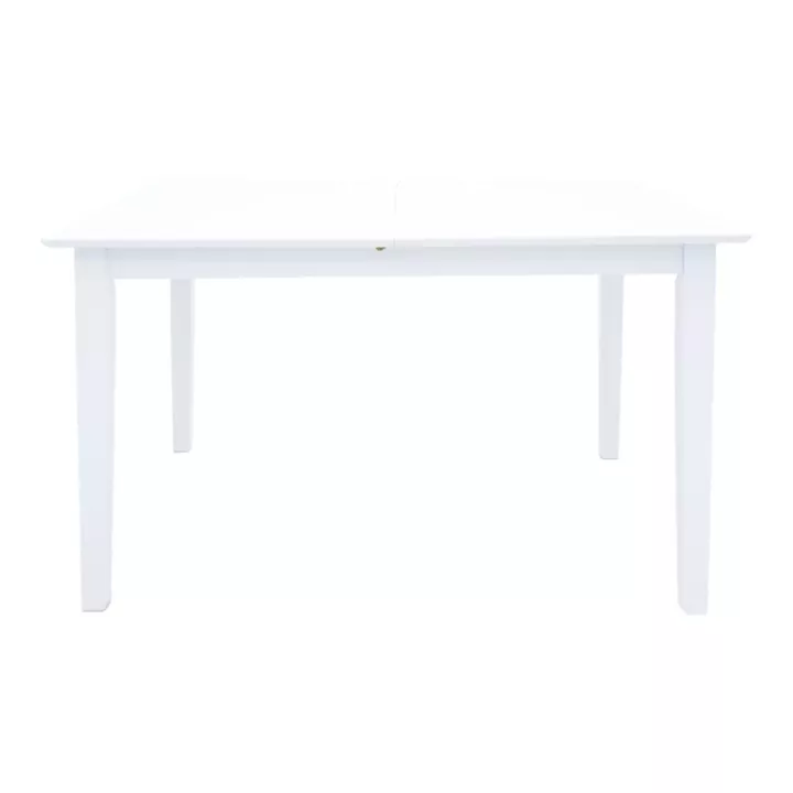 Mabor pakoworld extendable wood table in white color 120-150x80x73.8cm