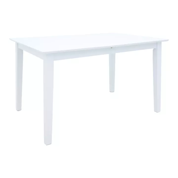 Mabor pakoworld extendable wood table in white color 120-150x80x73.8cm