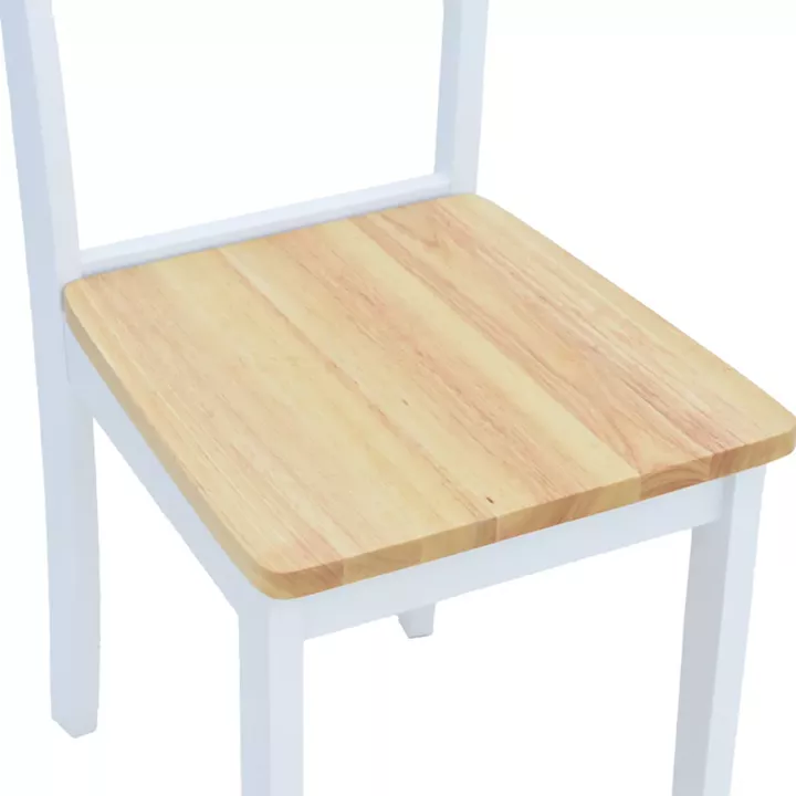 York chair pakoworld in white-natural shade 39.5x47.5x89cm