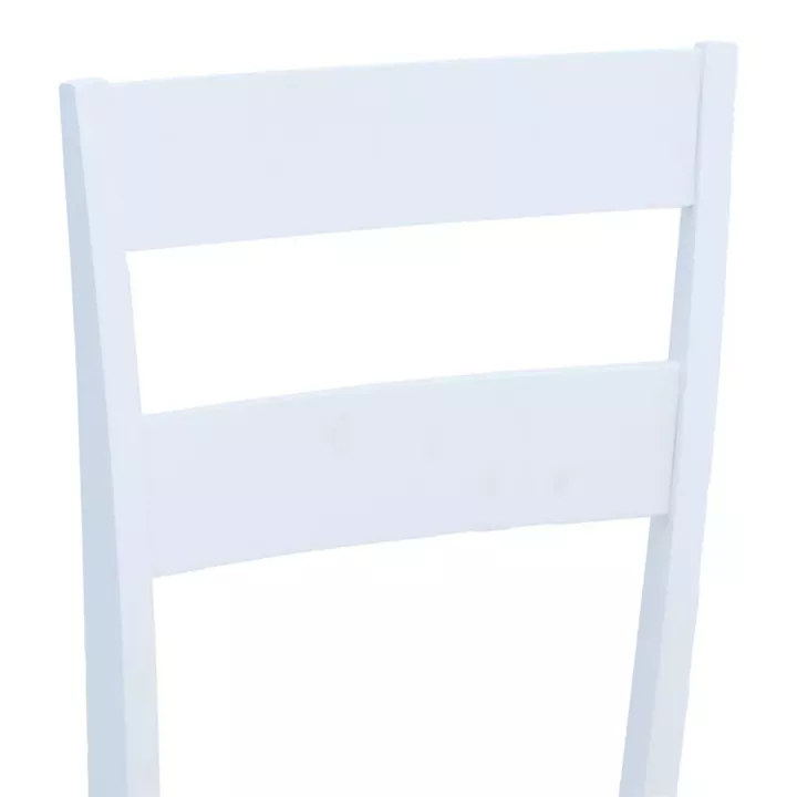 York chair pakoworld in white-natural shade 39.5x47.5x89cm