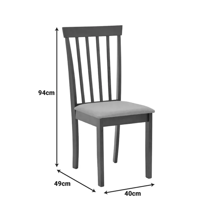 Houston chair pakoworld in walnut shade 40x49x94cm
