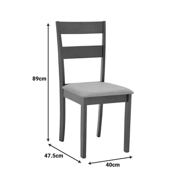 Dallan chair pakoworld in walnut shade 40x47.5x89cm