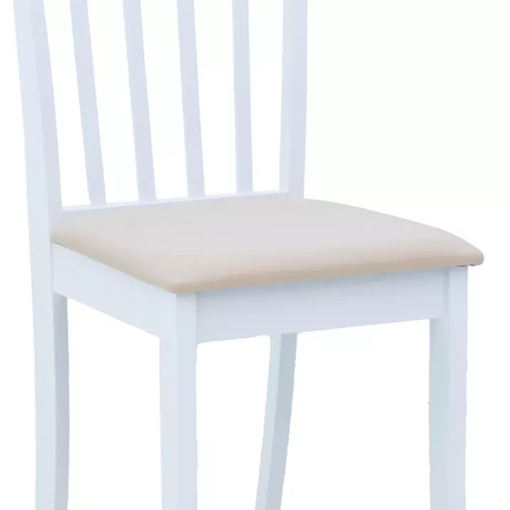 Houston chair pakoworld in white shade 40x49x94cm