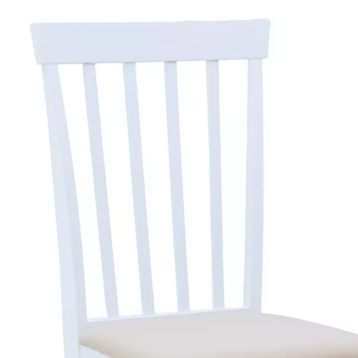 Houston chair pakoworld in white shade 40x49x94cm