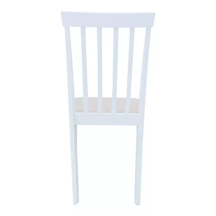 Houston chair pakoworld in white shade 40x49x94cm
