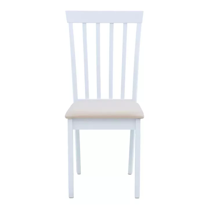 Houston chair pakoworld in white shade 40x49x94cm