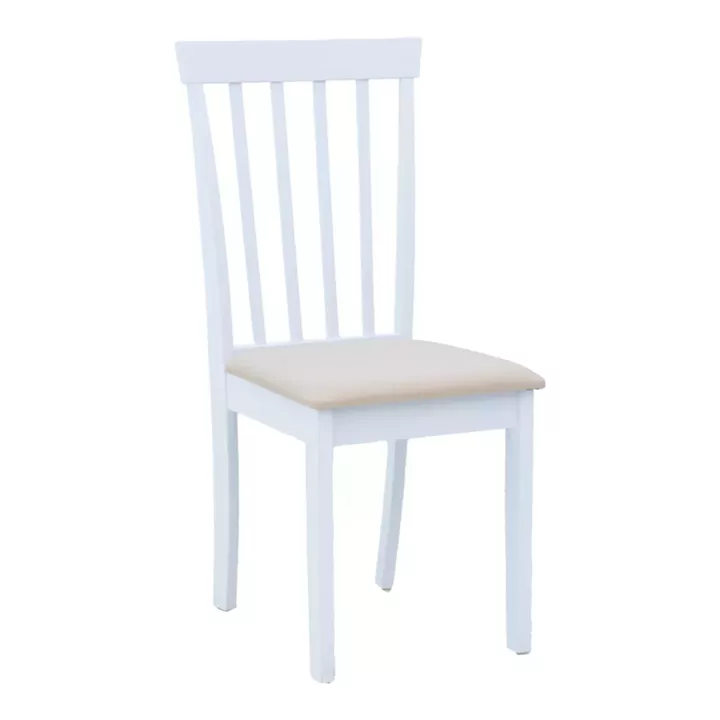 Houston chair pakoworld in white shade 40x49x94cm