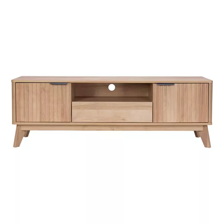 Hamea pakoworld mdf TV cabinet in natural shade 145x39.5x49cm