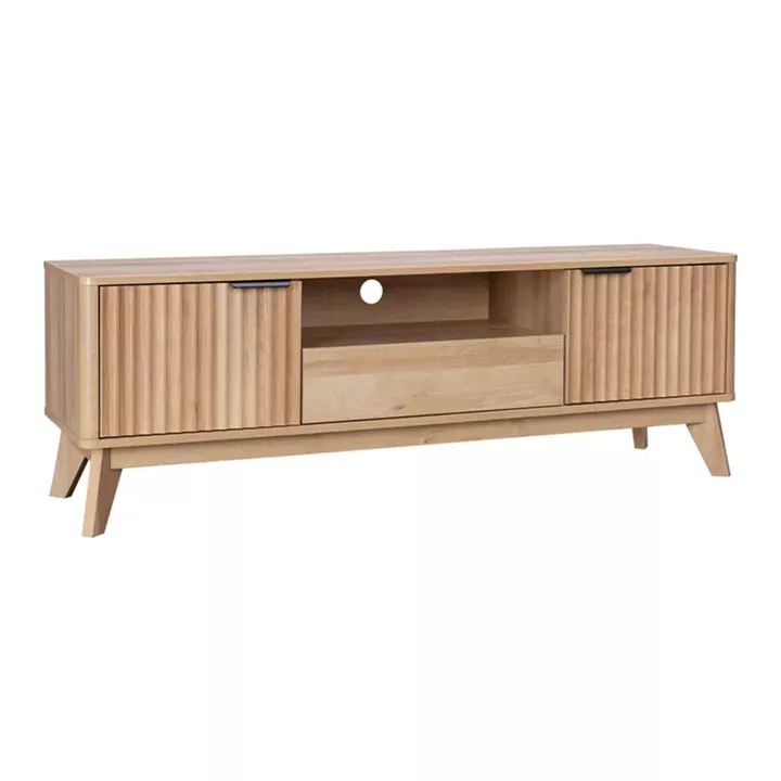 Hamea pakoworld mdf TV cabinet in natural shade 145x39.5x49cm