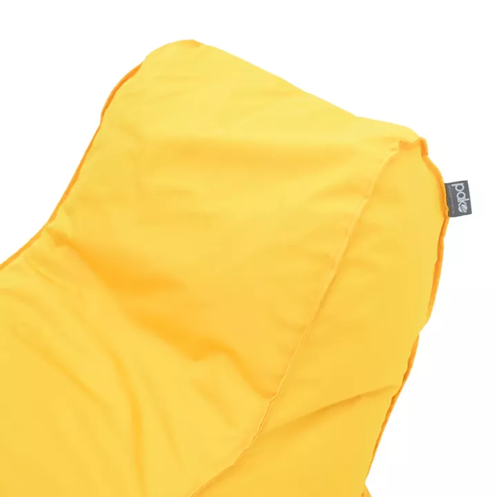 Bean bag lounger Lara Pakoworld waterproof in yellow color 60x150x40cm