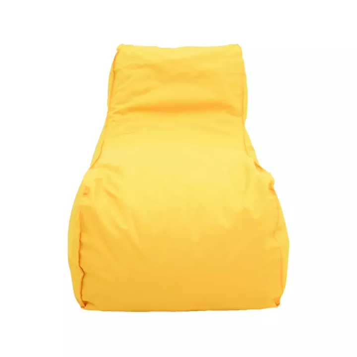 Bean bag lounger Lara Pakoworld waterproof in yellow color 60x150x40cm