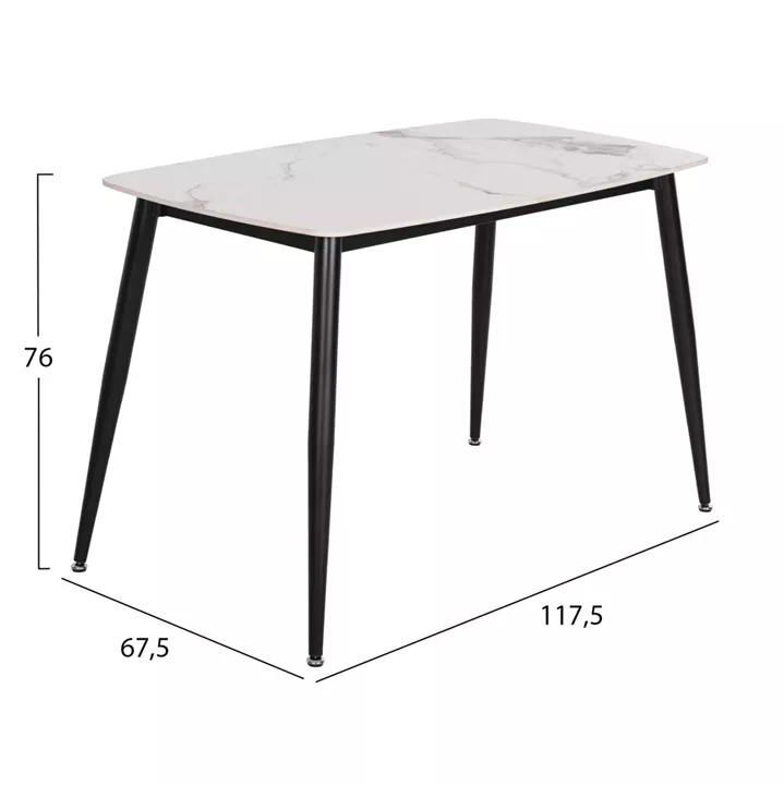 ΣΕΤ ΤΡΑΠΕΖΑΡΙΑΣ 5ΤΜΧ LATRELL HM21192 ΤΡΑΠΕΖΙ ΚΕΡΑΜΙΚΟ TOP-ΒΕΛΟΥΔΟ ΓΚΡΙ ΚΑΡΕΚΛΕΣ