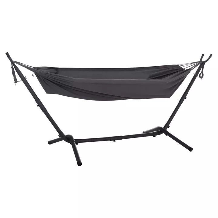 HAMMOCK CRAVE HM6304.01 ANTHRACITE METAL FRAME-DARK GREY FABRIC 265x93x105Hcm.