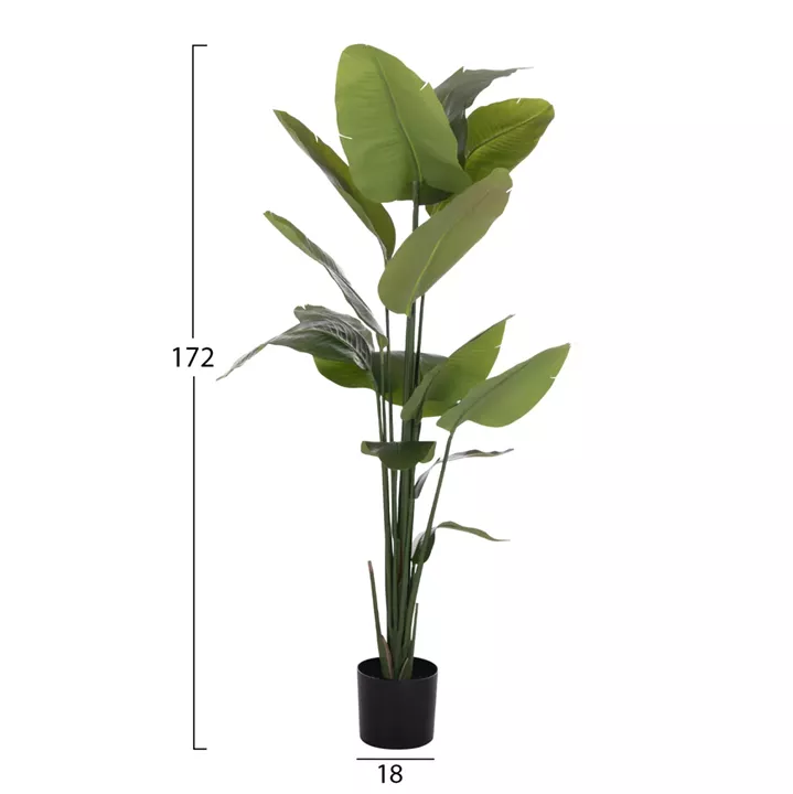 DECORATIVE SYNTHETIC PLANT IN POT HM4739 STRELITZIA Φ18x172Hcm.