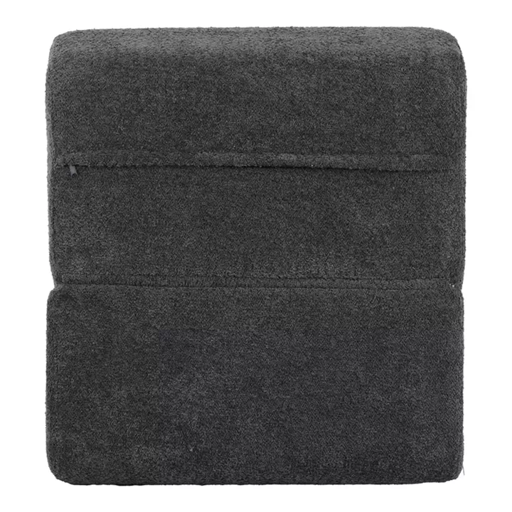 Armchair-Bed Ferderina pakoworld fabric in dark grey color 90x76x65cm