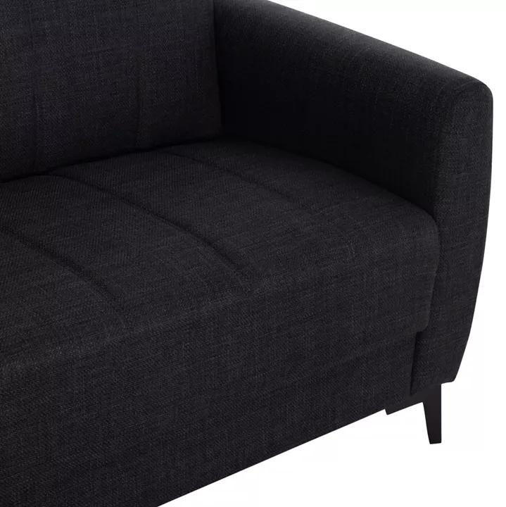 SOFA-BED 2-SEATER WITH STORAGE SPACE NIKKO HM3293.01 GREY FABRIC 144x75x84Hcm.