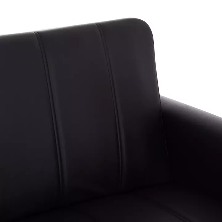 SOFA-BED 2-SEATER WITH STORAGE SPACE NIKKO HM3293.11 BLACK PU 144x75x84Hcm.