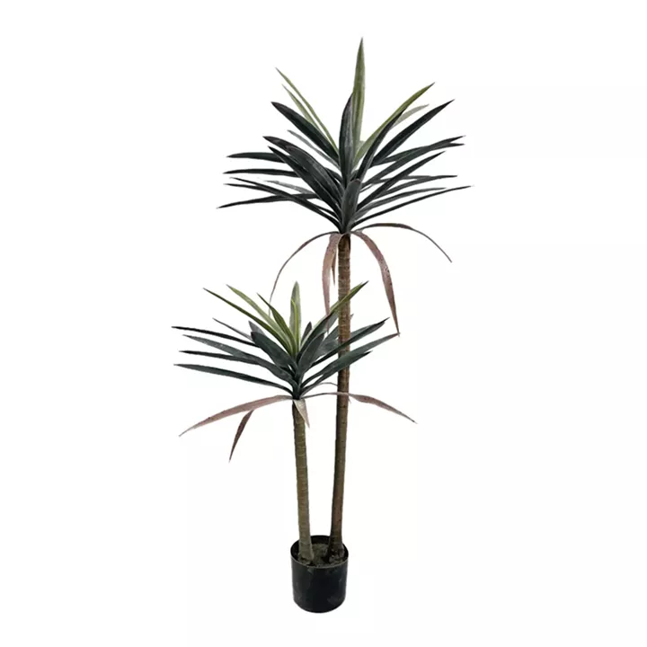 Διακοσμητικό φυτό Dracaena palm σε γλάστρα Inart πράσινο pp Υ125εκ