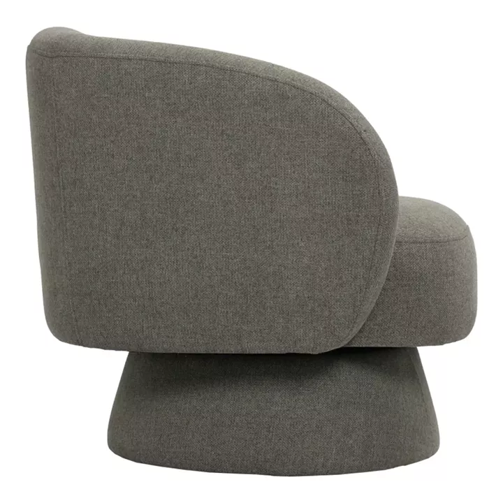 Kreslo pakoworld swivel armchair fabric in green color 78x81x77cm