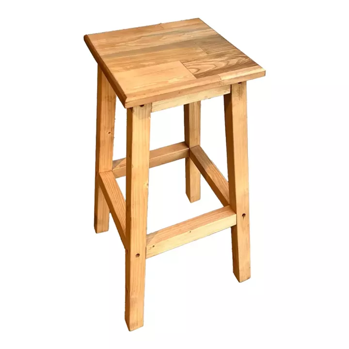 Waroby pakoworld wooden bar stool in natural color 35x35x67cm