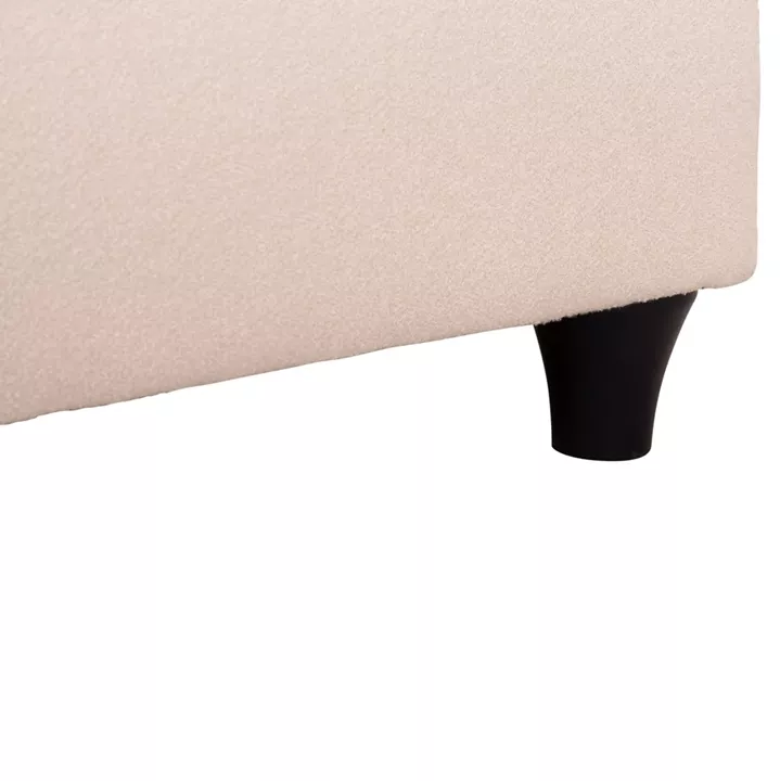 DOUBLE BED LUTHER HM717 BEIGE FABRIC FOR MATTRESS 160x200cm.