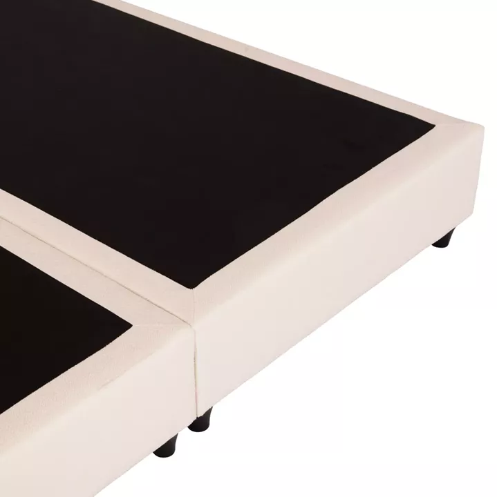 DOUBLE BED LUTHER HM717 BEIGE FABRIC FOR MATTRESS 160x200cm.