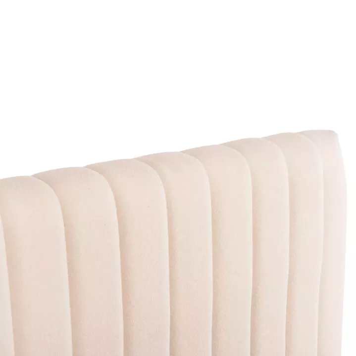 DOUBLE BED LUTHER HM717 BEIGE FABRIC FOR MATTRESS 160x200cm.