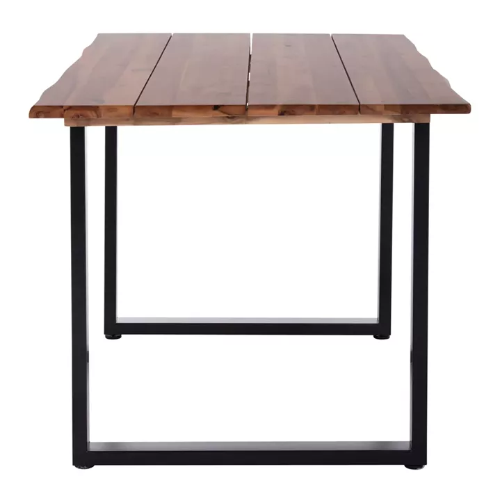 OUTDOOR DINING TABLE FRIGGO HM6296.02 ACACIA WOOD 2.6cm thick--METAL LEGS 140x80x76Hcm