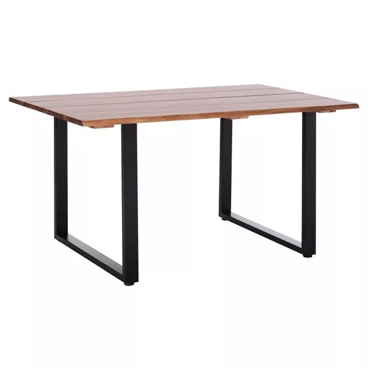 OUTDOOR DINING TABLE FRIGGO HM6296.02 ACACIA WOOD 2.6cm thick--METAL LEGS 140x80x76Hcm