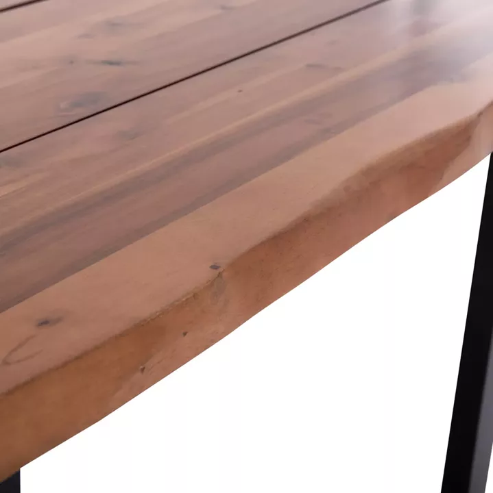 OUTDOOR DINING TABLE FRIGGO HM6298.01 ACACIA WOOD 3.5cm thick--METAL LEGS 200x100x77Hcm