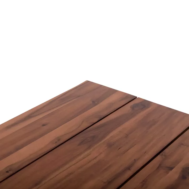 OUTDOOR DINING TABLE FRIGGO HM6298.01 ACACIA WOOD 3.5cm thick--METAL LEGS 200x100x77Hcm
