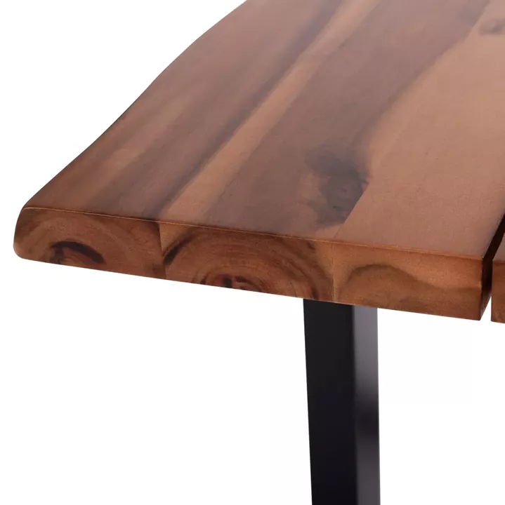 OUTDOOR DINING TABLE FRIGGO HM6297.02 ACACIA WOOD 2.6cm thick--METAL LEGS 160x80x76Hcm