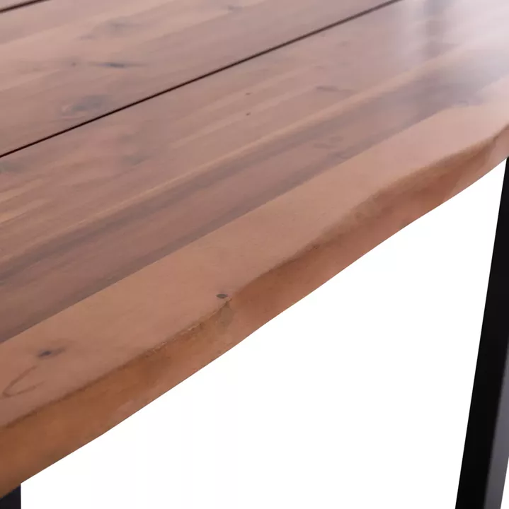 OUTDOOR DINING TABLE FRIGGO HM6297.02 ACACIA WOOD 2.6cm thick--METAL LEGS 160x80x76Hcm