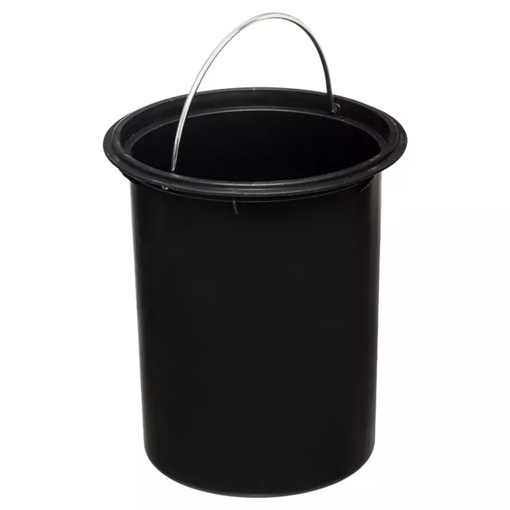 Waste bin 3L Nature pakoworld metallic white-natural