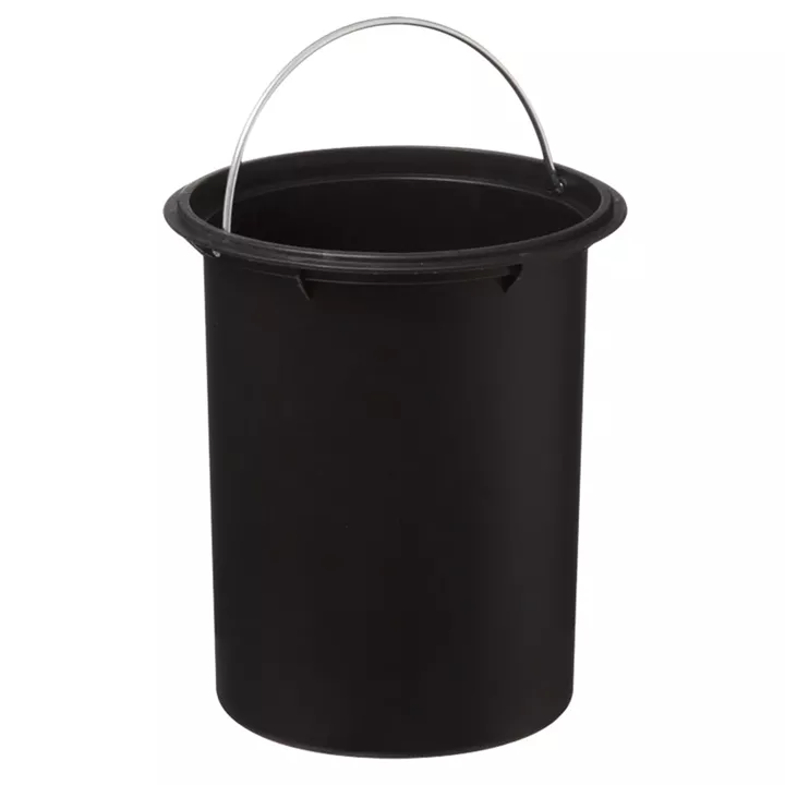 Waste bin 3L Nature pakoworld metallic dark grey- natural