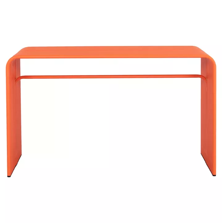 DINING TABLE SERIES INTREPID HM6330.09 ALUMINUM IN ORANGE 121x70x70Hcm.