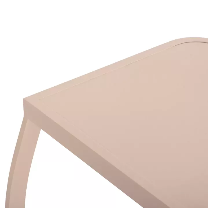 SUNBED SIDE TABLE RICKON HM6324.04 ALUMINUM IN CHAMPAGNE COLOR 45x48x49,5Hcm.