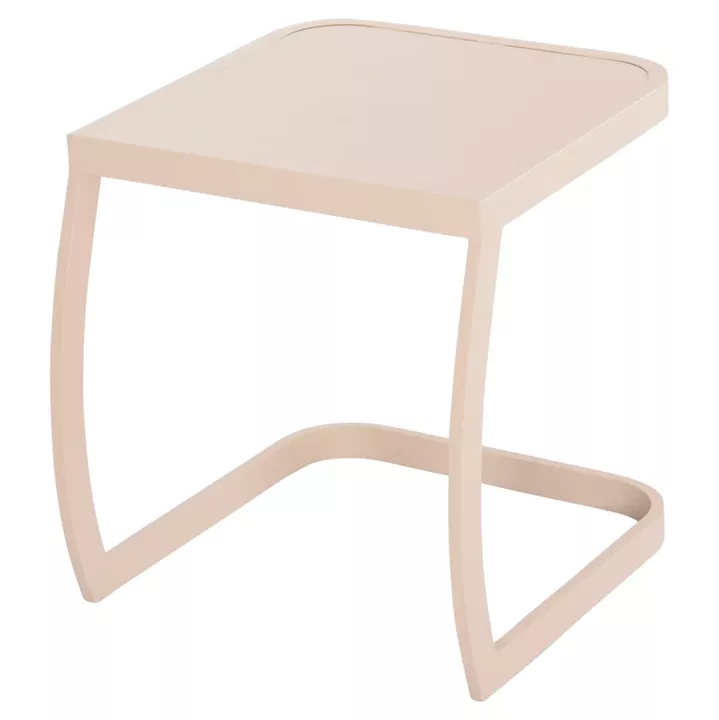 SUNBED SIDE TABLE RICKON HM6324.04 ALUMINUM IN CHAMPAGNE COLOR 45x48x49,5Hcm.