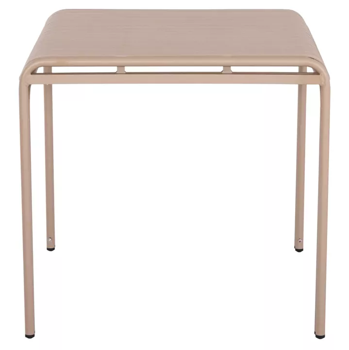 OUTDOOR SQUARE ALUMINUM TABLE RACHEL HM6338.04 CHAMPAGNE COLOR 80x80x76Hcm.