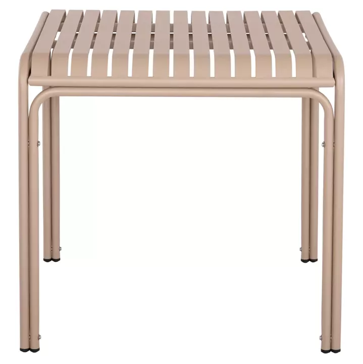 OUTDOOR SQUARE ALUMINUM TABLE RACHEL HM6338.04 CHAMPAGNE COLOR 80x80x76Hcm.
