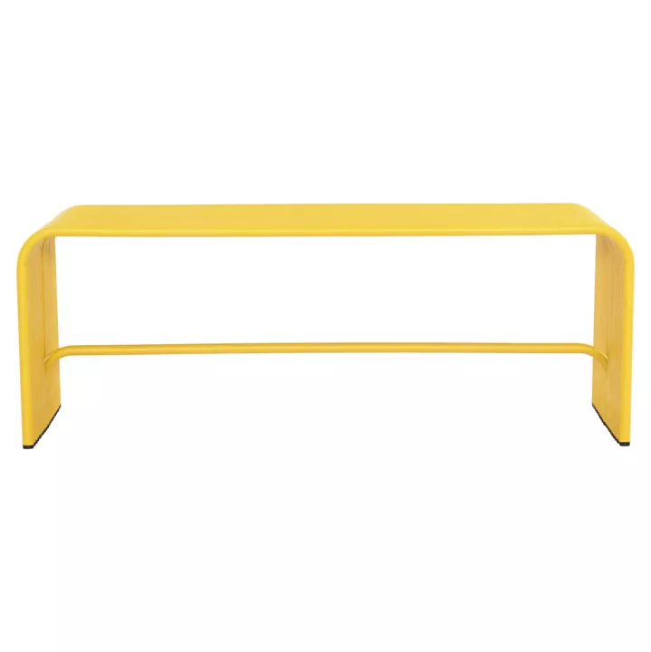 BENCH 2-SEATER SERIES INTREPID HM6327.06 ALUMINUM IN YELLOW COLOR 109,5x37,5x40,5Hcm.