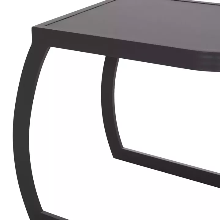 SUNBED SIDE TABLE RICKON HM6324.01 ALUMINUM IN GREY COLOR 45x48x49.5Hcm.