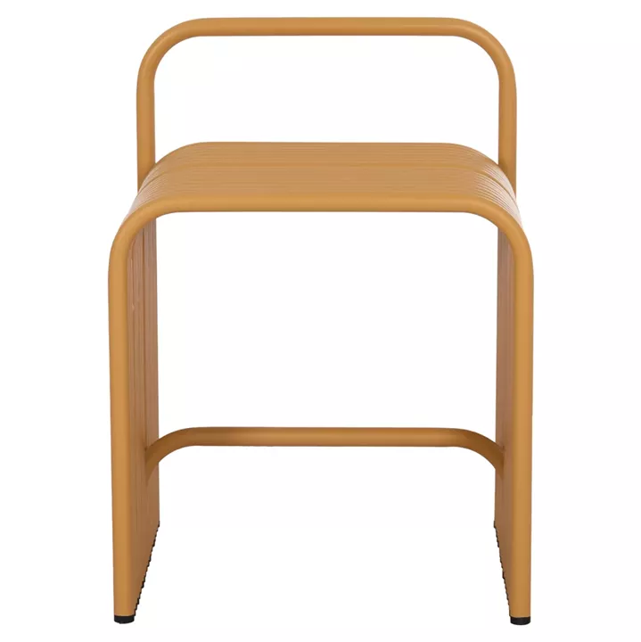 STOOL SERIES INTREPID HM6326.06 ALUMINUM IN MUSTARD YELLOW COLOR 40x38x55Hcm.