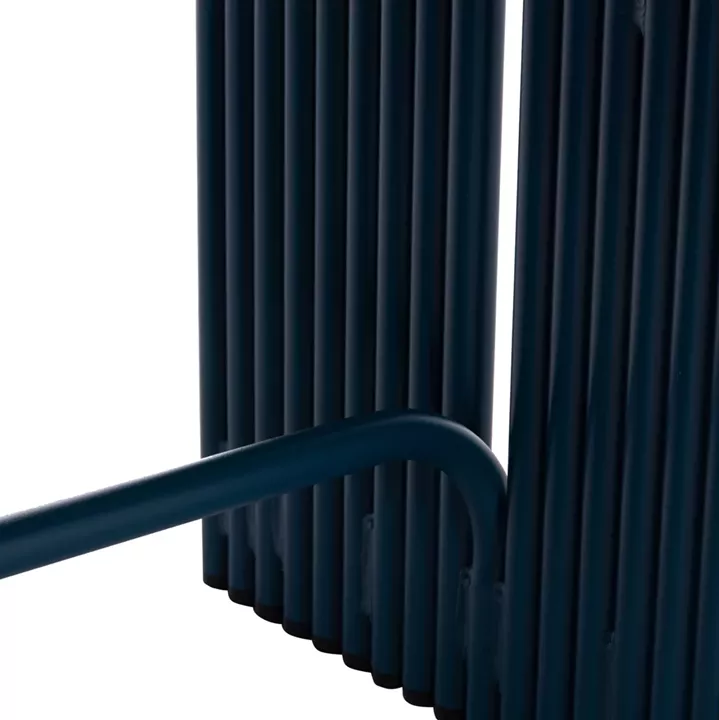 STOOL SERIES INTREPID HM6326.08 ALUMINUM IN BLUE COLOR 40x38x55Hcm.