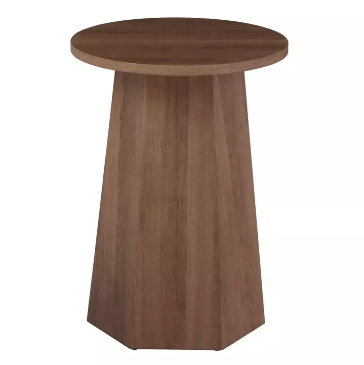 COFFEE TABLE CARPEN HM18270 MDF WITH PAPERWOOD VENEER Φ40x55.5Hcm.